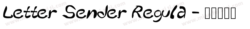 Letter Sender Regula字体转换